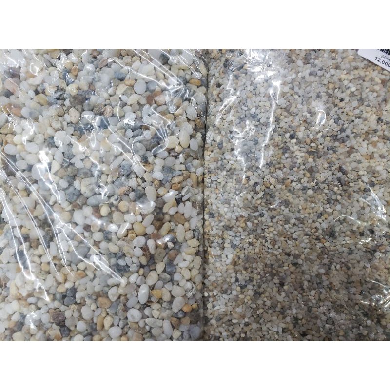 Sỏi 3 màu bé trang trí làm nền bể cá, chậu cảnh, bể thủy sinh, terrarium