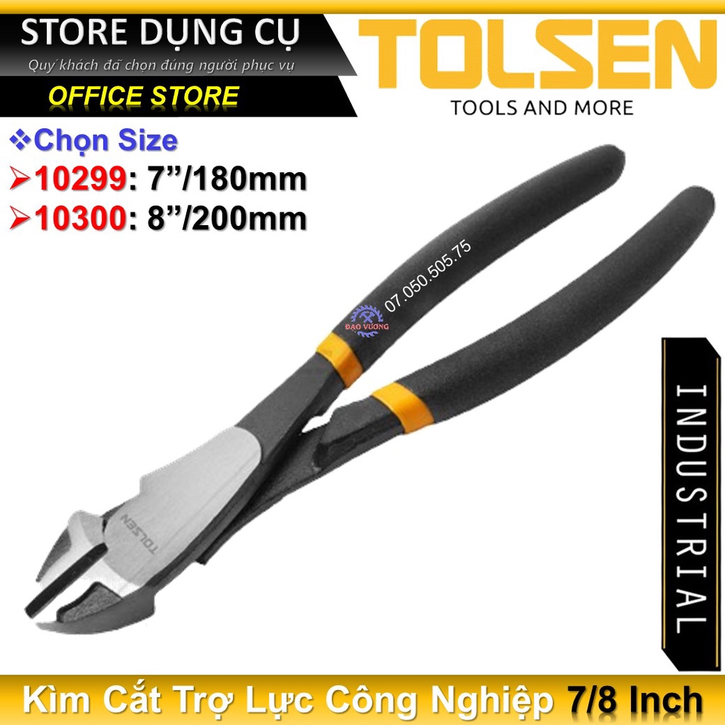 Kìm Cắt Trợ Lực Công Nghiệp TOLSEN 10299 / 10300 | Thiết kế đòn bẩy cao cho khả năng cắt lớn hơn 45%