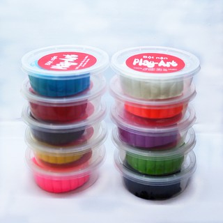 Set 10 hộp Đất năn 200g – Bột nặn Play-Art – An toàn cho bé – tặng kèm con lăn