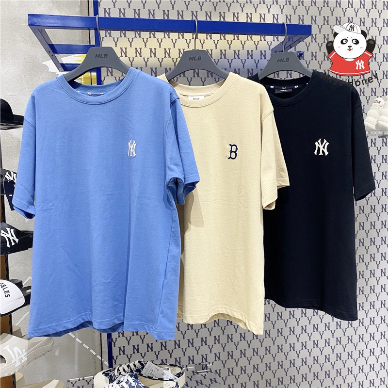 Áo thun tay lỡ MLB Boston basic , áo thun cotton nam nữ unisex , hàng Việt  Nam xuất khẩu,Cocmer_vn