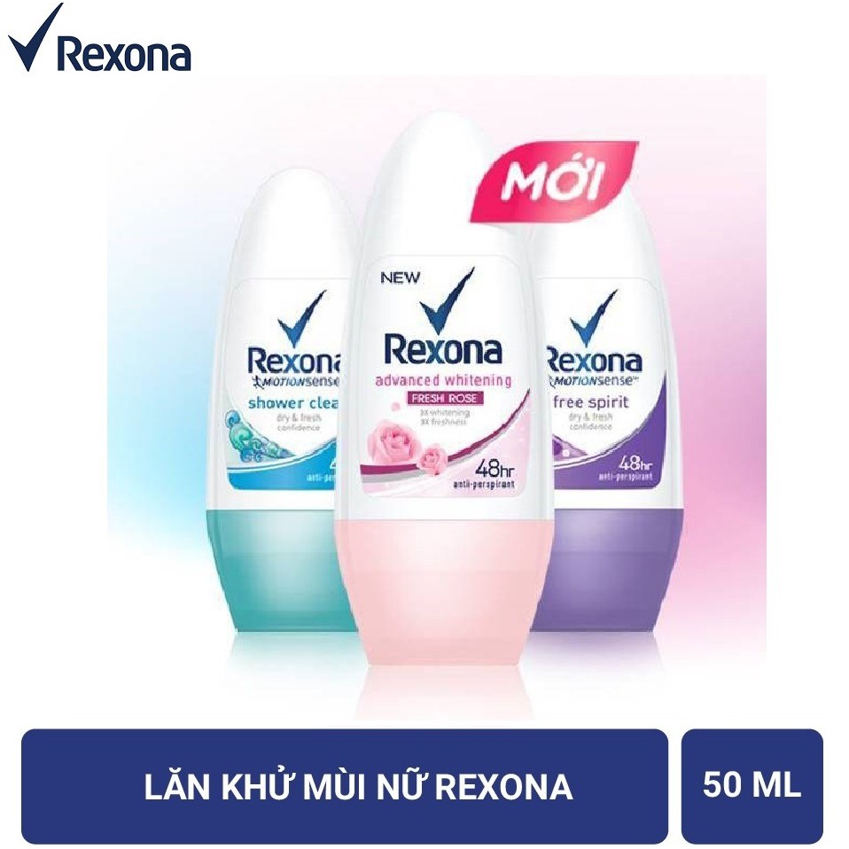 [Lăn Rexona Nữ - Đủ Loại] Lăn Khử Mùi Rexona Nữ 50ml