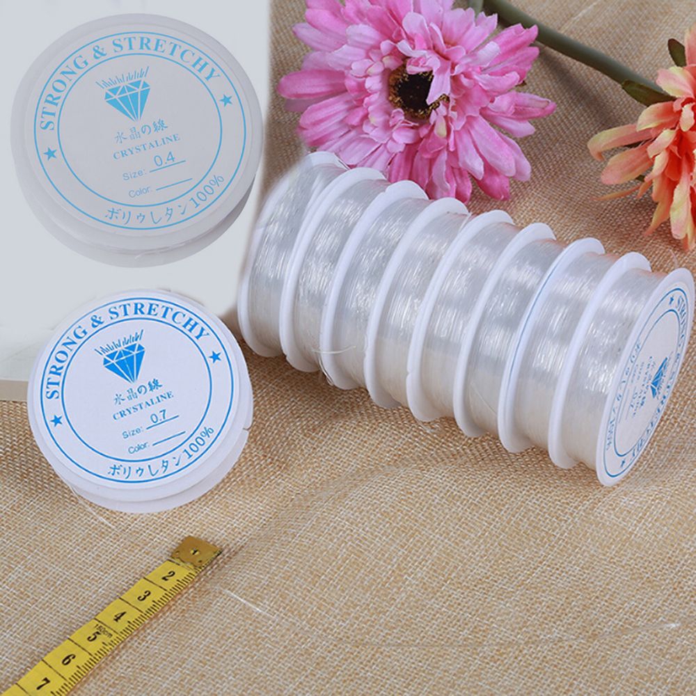 Cuộn dây cước tiện dụng xỏ hạt làm trang sức thủ công