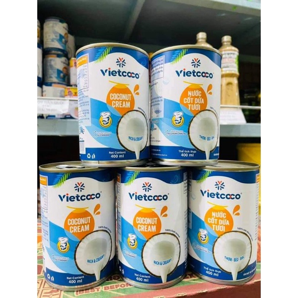 NƯỚC CỐT DỪA VIETCOCO 22% LON 400ML