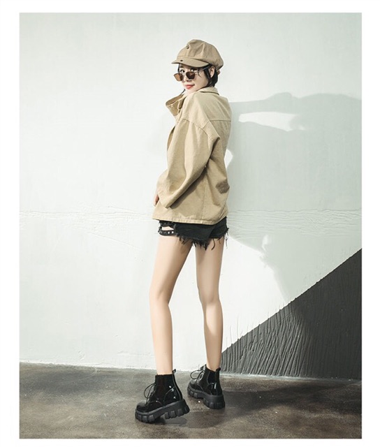 (Sẵn Lì 37 40 - Bóng 39 40 )✨Bốt Ulzzang cao cổ da PU chất lượng cao - ảnh thật cuối | BigBuy360 - bigbuy360.vn