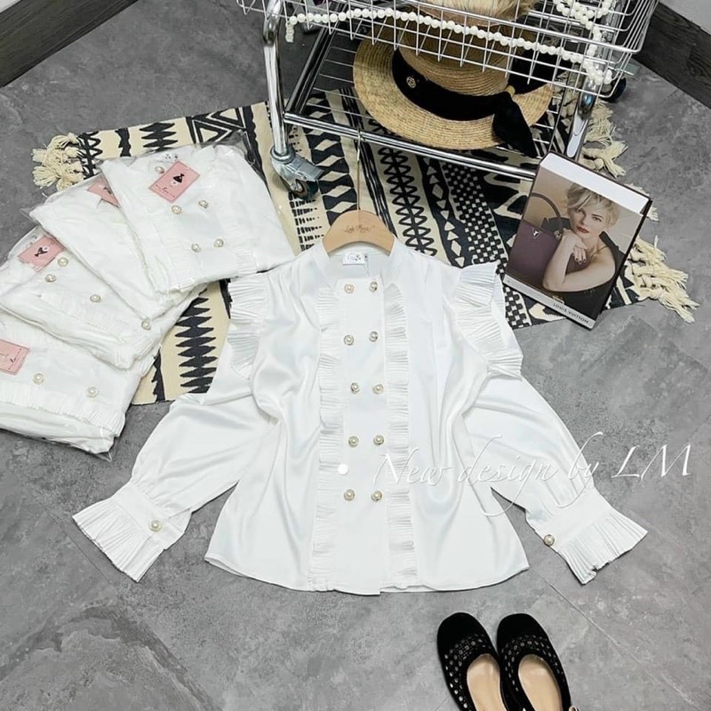 [Mã FAMARAL1 giảm 10K đơn 50K] Sơ Mi Tiểu Thư Cúc Ngọc Bèo | BigBuy360 - bigbuy360.vn