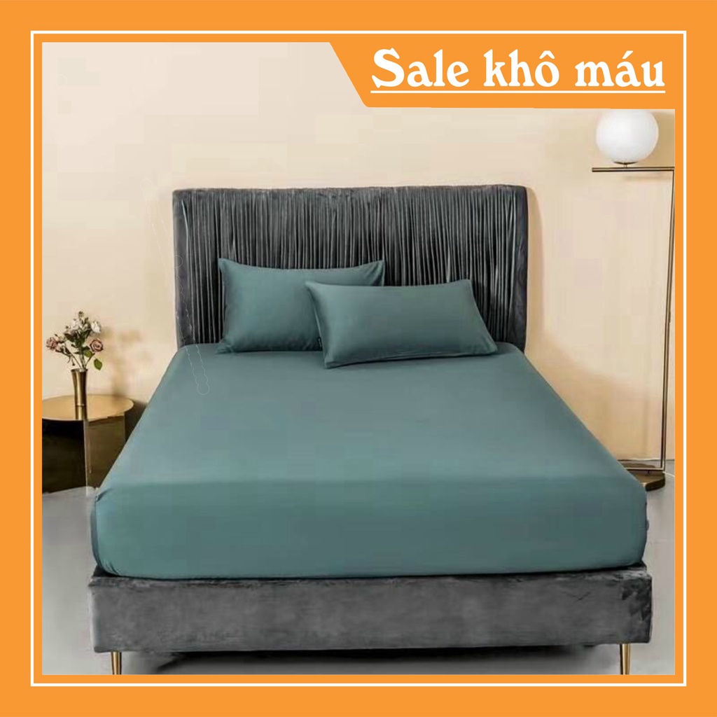 GA GỐI LỤA TENCEL 60S TRƠN 1 MÀU trải giường đệm có độ dày 10>30cm đều phù hợp | BigBuy360 - bigbuy360.vn