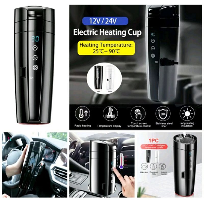 1 ẤM NẤU NƯỚC SÔI SIÊU NHANH TRÊN XE HƠI ÔTÔ 12V-24V MẪU MỚI HÀNG LOẠI TỐT