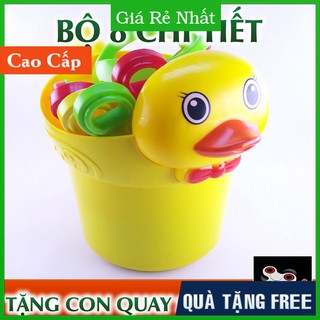 Đồ chơi đi biển xúc cát hình vịt con + Tặng spiner cao cấp