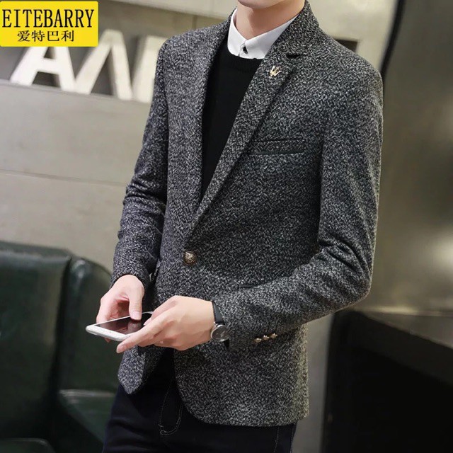 Áo vest nam thời trang dáng ngắn trẻ trung lịch lãm, gắn tag vương miện