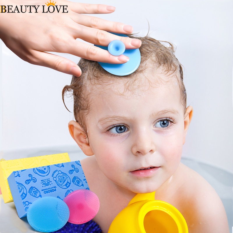 Bàn Chải Gội Đầu / Massage Tẩy Tế Bào Chết Bằng Silicon Mềm Đa Năng Tiện Dụng