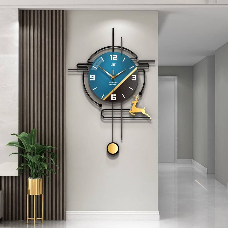 Đồng hồ treo tường trang trí nhà, đồng hồ kỹ thuật số trang trí im lặng, đồng hồ treo tường trang trí phòng khách 2