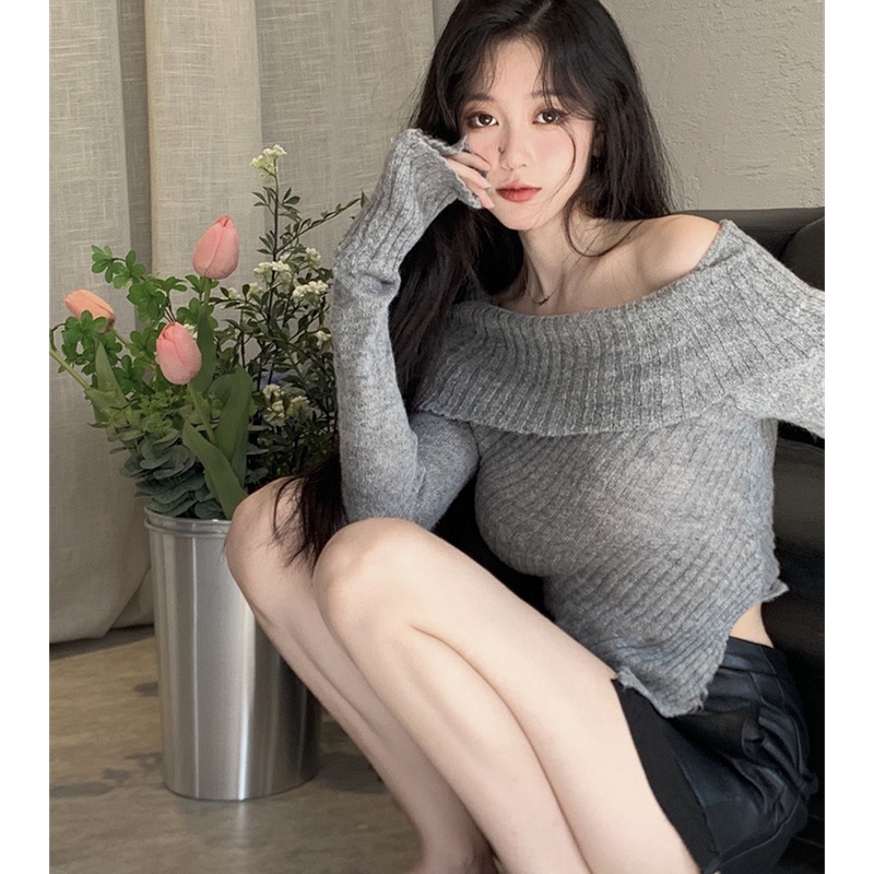 Áo Kiểu Tay Dài Trễ Vai Thời Trang Mùa Thu Cho Phái Nữ