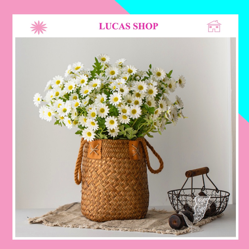 Hoa giả - Hoa cúc họa mi Lucas 60cm trang trí bền, đẹp, sang trọng, thanh lịch, phụ kiện decor các studio