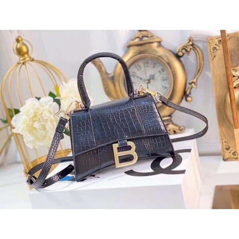 Túi đeo chéo nữ đi chơi phong cách vintage LALITA khóa CHỮ B dễ thương DC14