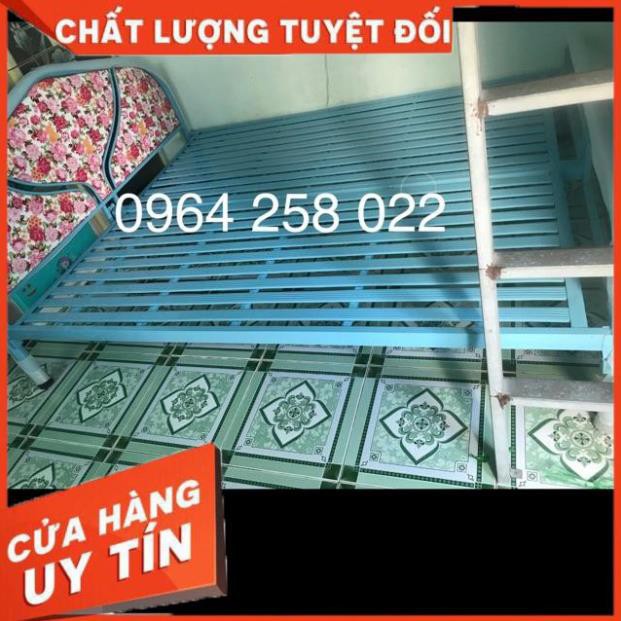 Giường sắt khung tròn ngang 1m6 dài 2m sài gòn