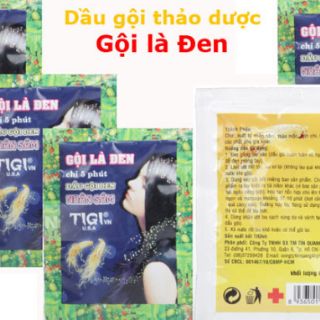 Dầu gội là đen thảo dược nhân sâm (10 gói 23ml/gói)