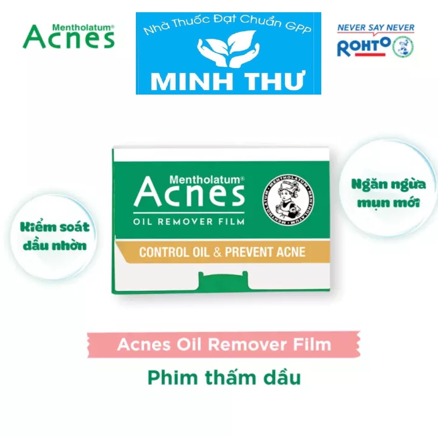 ✅[CHÍNH HÃNG] Phim thấm dầu Acnes gói 50 miếng