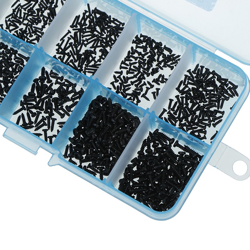 Set 1000 Ốc Vít Đầu Tròn micro M1 M1.2 M1.4 M1.7