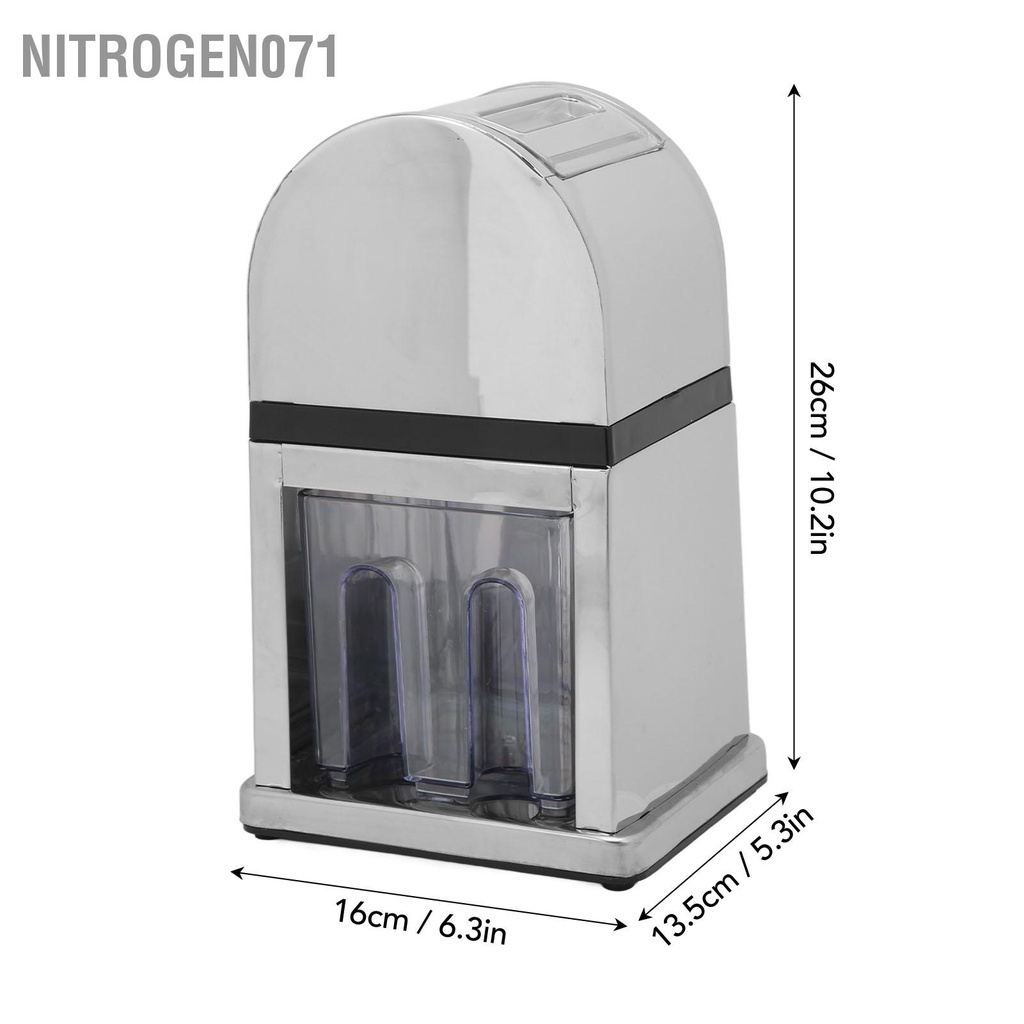 máy bào đá - Máy nghiền đá bằng tay Tiết kiệm sức lao động có nắp trong suốt cho nhà hàng quán bar - Nitrogen071