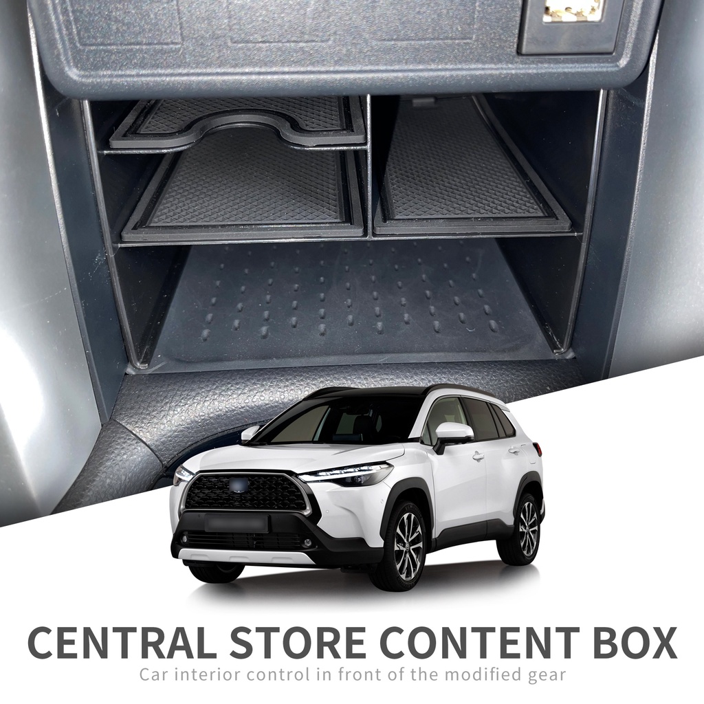 Khay Đựng Vật Dụng Bệ Tì Tay Cho Xe Hơi Toyota Corolla Cross 2020 2021 2022 Hộc đựng đồ tiện lợi
