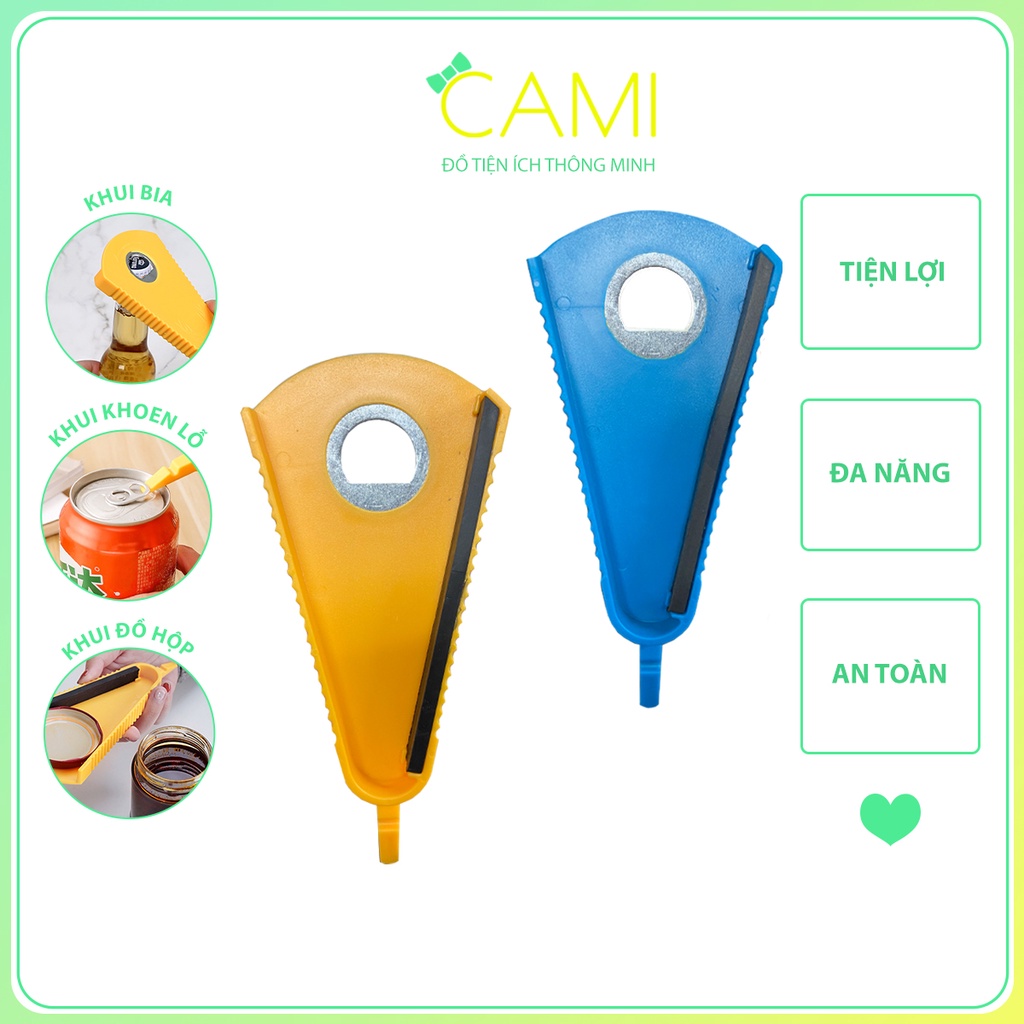 Dụng cụ đa năng khui nắp chai nhựa, thủy tinh, chai bia, đồ hộp bằng thiếc, kim loại - Cami - CMPK210