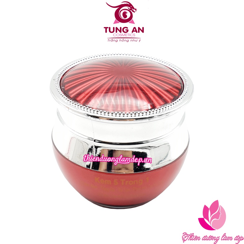 Kem trắng da, Lão hóa, Nám, Giữ ẩm, Se khít lỗ chân lông 5 trong 1 NGỌC ÂN - 15g
