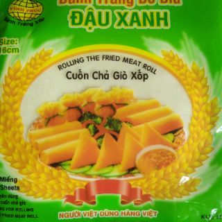 Combo 5 gói B tráng đậu xanh bò bía sz 16/gói 30 lá