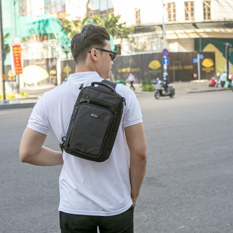 Túi đeo chéo nam đa năng 3in1 Rainbow BG007 chất liệu Canvas chống nước, nhiều ngăn tiện lợi