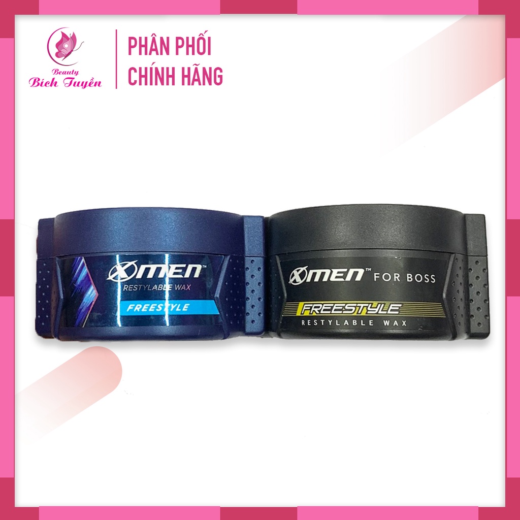 Wax Sáp Tạo Kiểu Tóc XMEN FREESTYLE Dành Cho Tóc Vuốt Trung Bình - Dài - Cứng Vừa - Không Bóng - 70g