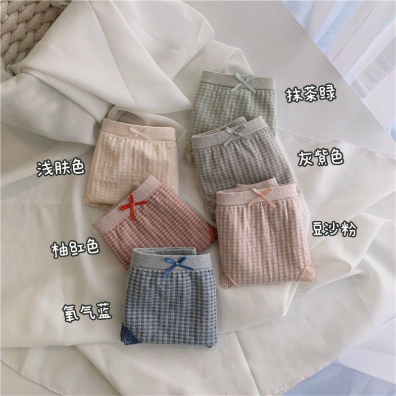 Quần lot cotton kháng khuẩn, Quần lót kẻ ô hot hit, quần chip co giãn 4 chiều, quần lót thấm hút mồ hôi | BigBuy360 - bigbuy360.vn
