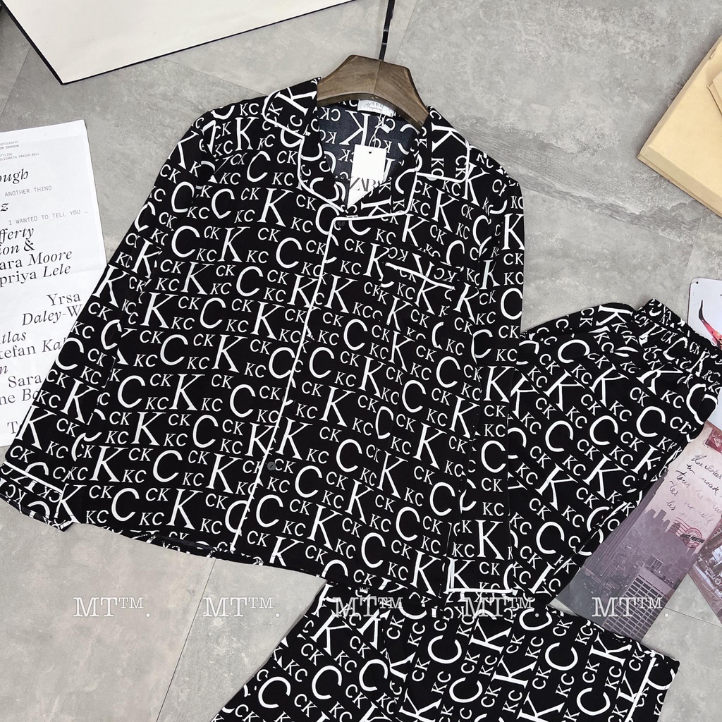 Bộ Ngủ Pyjama Lụa Dài Tay Phù Hợp Cả Nam Và Nữ, Bộ Đồ Ngủ Dài Tay Chất Lụa Cao Cấp