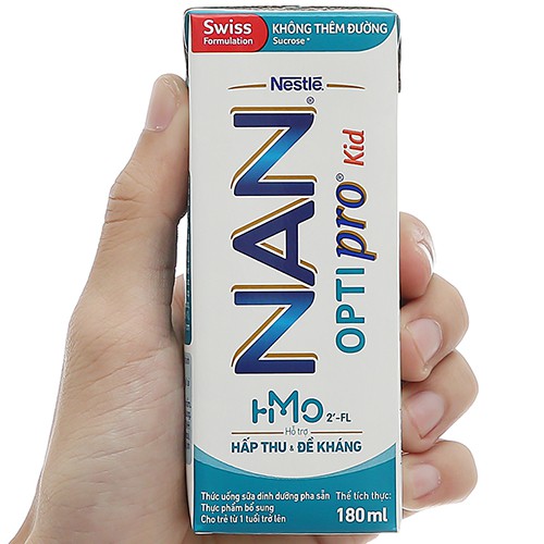 Sữa nước Nestlé NAN Optipro Kid 180ml (lốc 4 hộp)