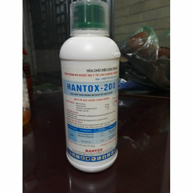 Thuốc diệt muỗi hantox- 200 chai 1 lít