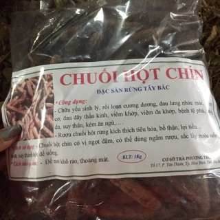 Free ship 2kg Chuối hột rừng chín phơi khô