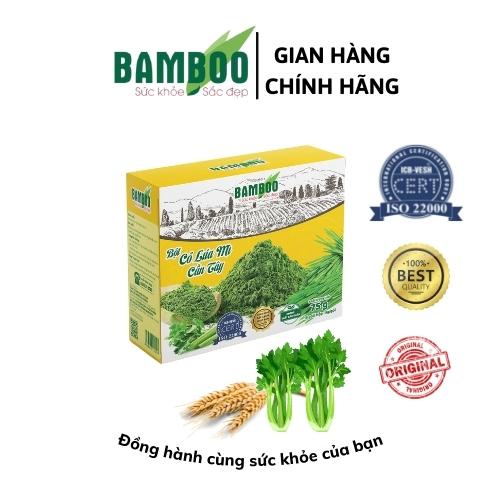 Bột cỏ lúa mì cần tây Bamboo hỗ trợ giảm cân hiệu quả, tăng cường sức khỏe ( Hộp 75g/ 15 gói)
