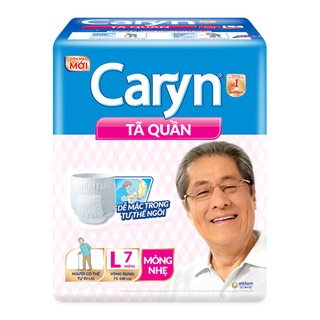 Tã quần caryn loại mỏng nhẹ/ siêu thấm m8, l7, m7, l6, m16, l14
