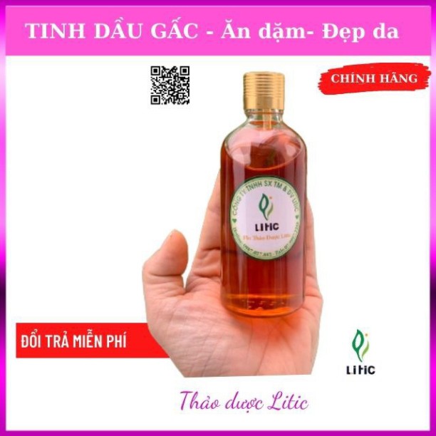 Tinh dầu GẤC HANDMADE, nguyên chất, ăn dặm cho bé, đẹp da, trị mụn, nám, căng mịn da LDG