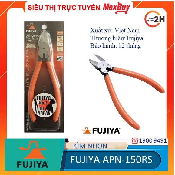 Kìm cắt nhựa lưỡi tròn Fujiya APN-125, 150RS, cách điện, cách nhiệt an toàn