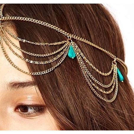 FOLLOW TẶNG 3KHÀNG CÓ SẴN Vòng cài tóc Bohemian đính đá sang trọng cho nữ độc đáo kiểu Ấn Độ CHỌN MẪUVOUCHER 100K