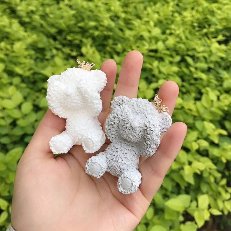 Car Air Conditioning Air Outlet Perfume Clip Bear Long-Lasting Light Perfume Cute Car Decoration Fragrant Stone Car Aromatherapy Car Interior Auto department store supplies