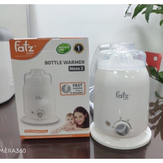 (Tặng 100 chiếc tăm bông trẻ Em cao cấp) Máy hâm sữa 4 chức năng FATZ Fatzbaby FB3002SL - Mono 2 (Công nghệ Hàn Quốc)