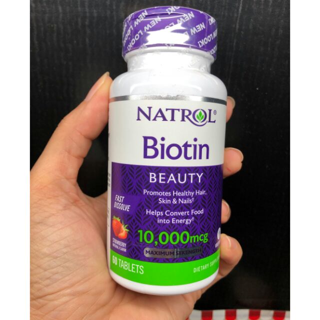 Viên Uống Natrol Biotin 10000mcg