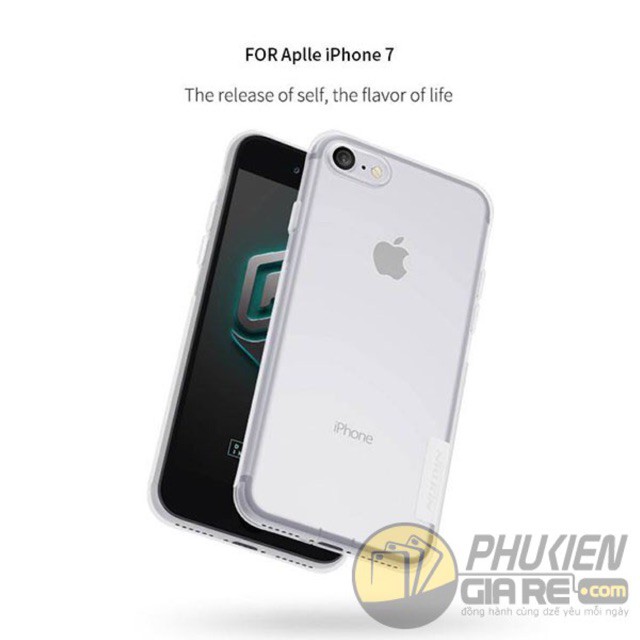 Ốp iPhone Dẻo Trong Suốt Nillkin Nature Cao Cấp Cho 7G/8G SE 2020