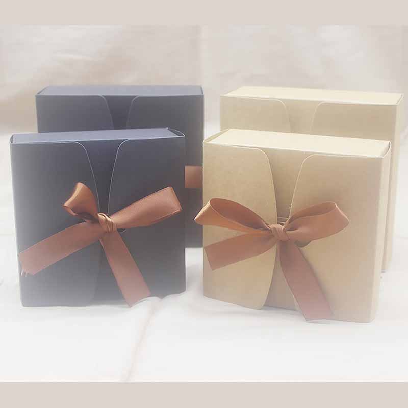 Set 10 Hộp Giấy Hình Vuông Đựng Quà Tặng Xinh Xắn