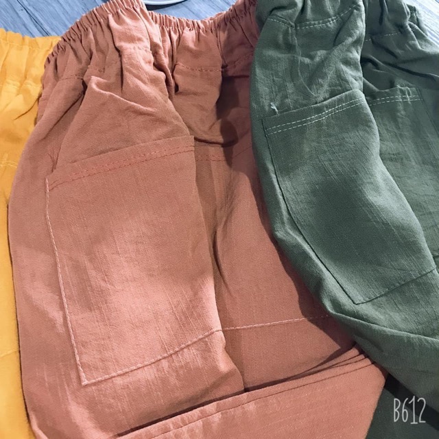 Quần baggy đũi chữ