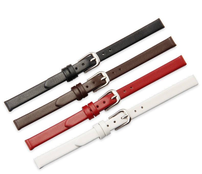 Dây Đeo Tay Thay Thế Bằng Da Kích Thước 6mm 8mm 10mm 12mm 13mm 14mm 15mm 16mm 17mm Cho dw samsung casio armani