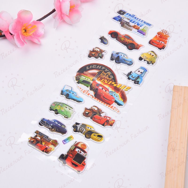 5pcsBộ sticker dán hình các nhân vật trong hoạt hình Vương Quốc Xe Hơi cho trẻ em