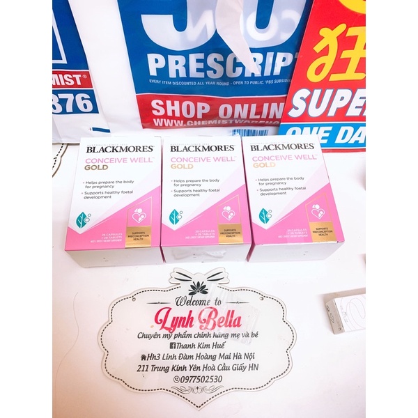 TĂNG KHẢ NĂNG THỤ THAI blackmore conceive well gold -
