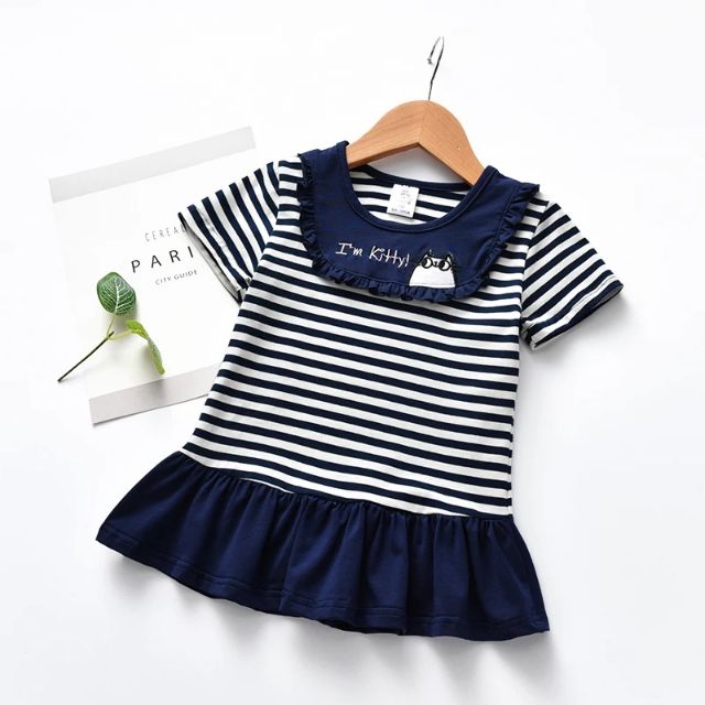 Váy baby doll sọc kẻ bé gái cực xinh