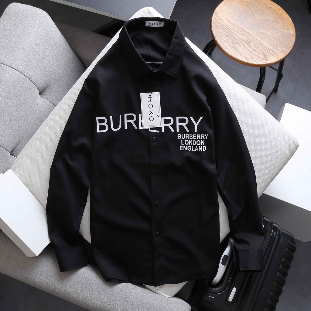 Áo sơ mi nam Hàn Quốc tay dài thời trang cao cấp họa tiết logo Burberry trẻ trung năng động AN60 - Socool Store | BigBuy360 - bigbuy360.vn